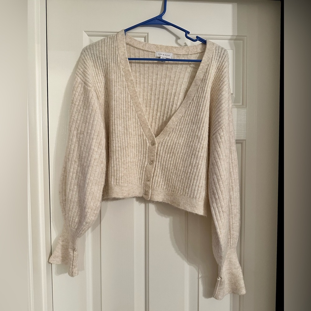 Topshop Cropped Cardigan
